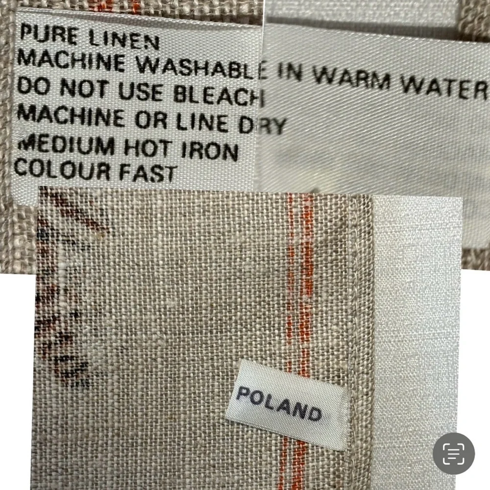 VTG Heil Pure Linen Souvenir Australian tea towel 1980’s Emo Koala Kangaroo NWOT